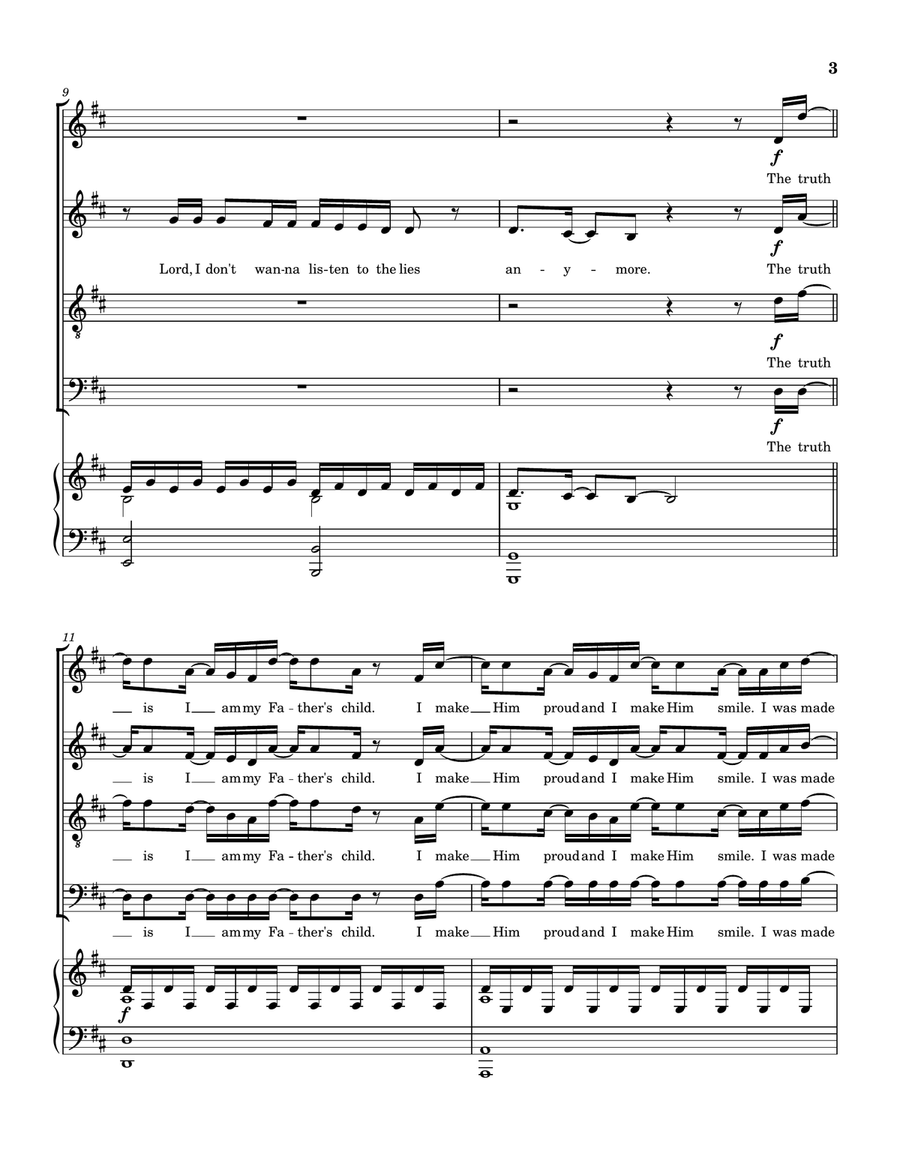 The Truth The Truth 4-Part scores gallery preview page 4