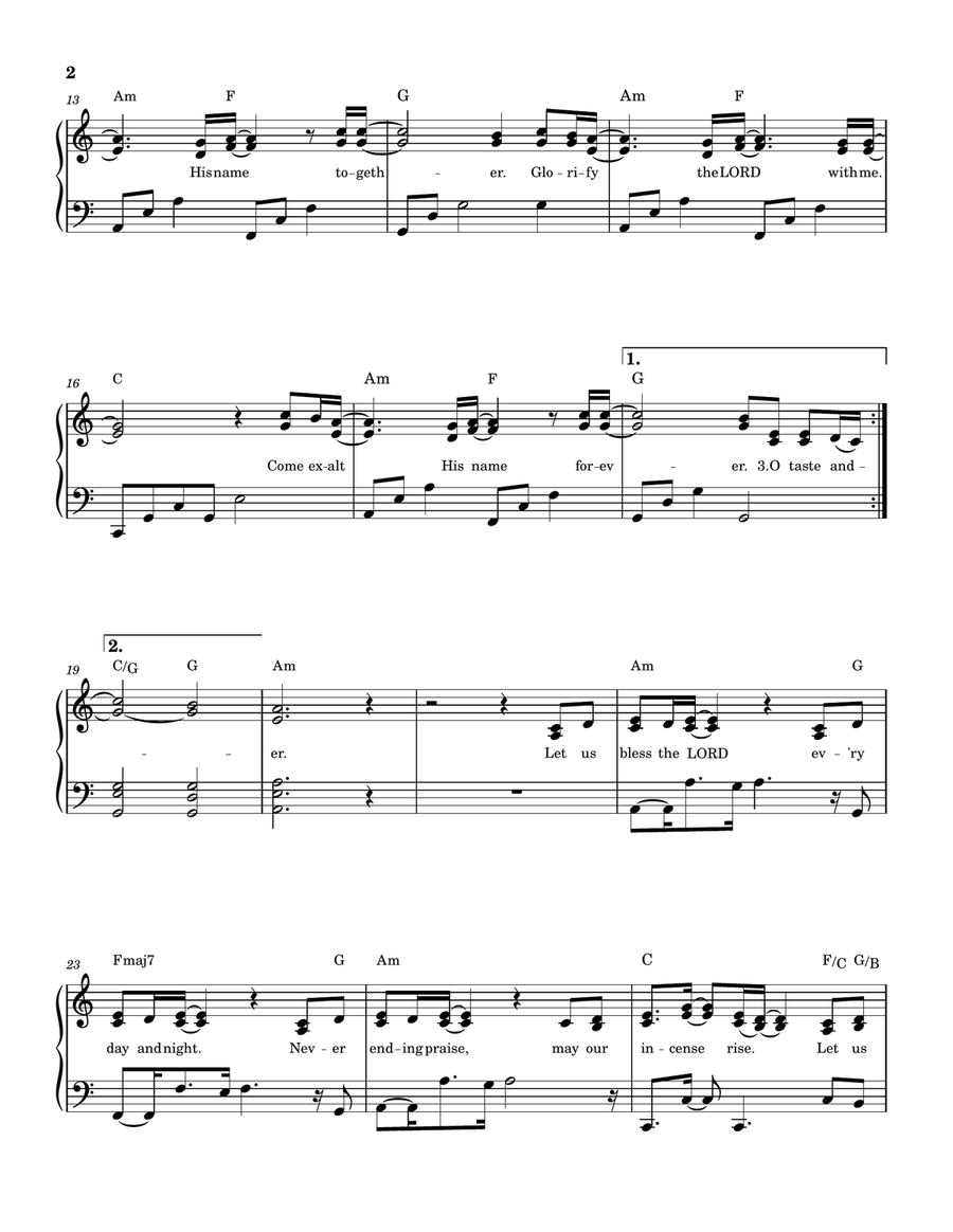 Psalm 34 (Taste And See) Psalm 34 (Taste And See) Piano Solo scores gallery preview page 2