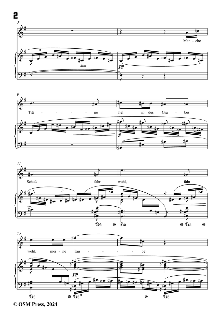 Richard Strauss-Sie trugen ihn auf der Bahre bloß,in e minor Piano, Vocal scores gallery preview page 4