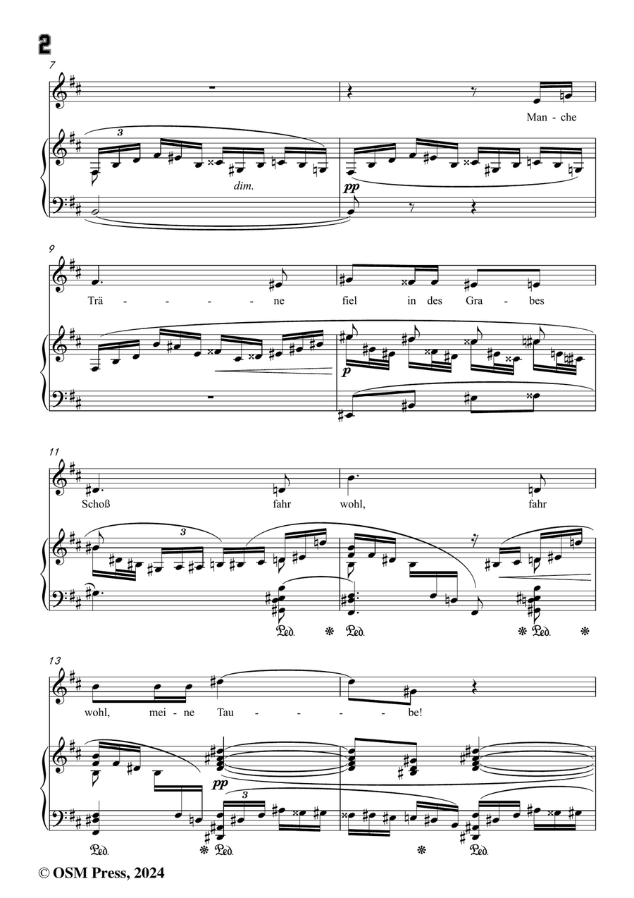 Richard Strauss-Sie trugen ihn auf der Bahre bloß,in b minor Piano, Vocal scores gallery preview page 4