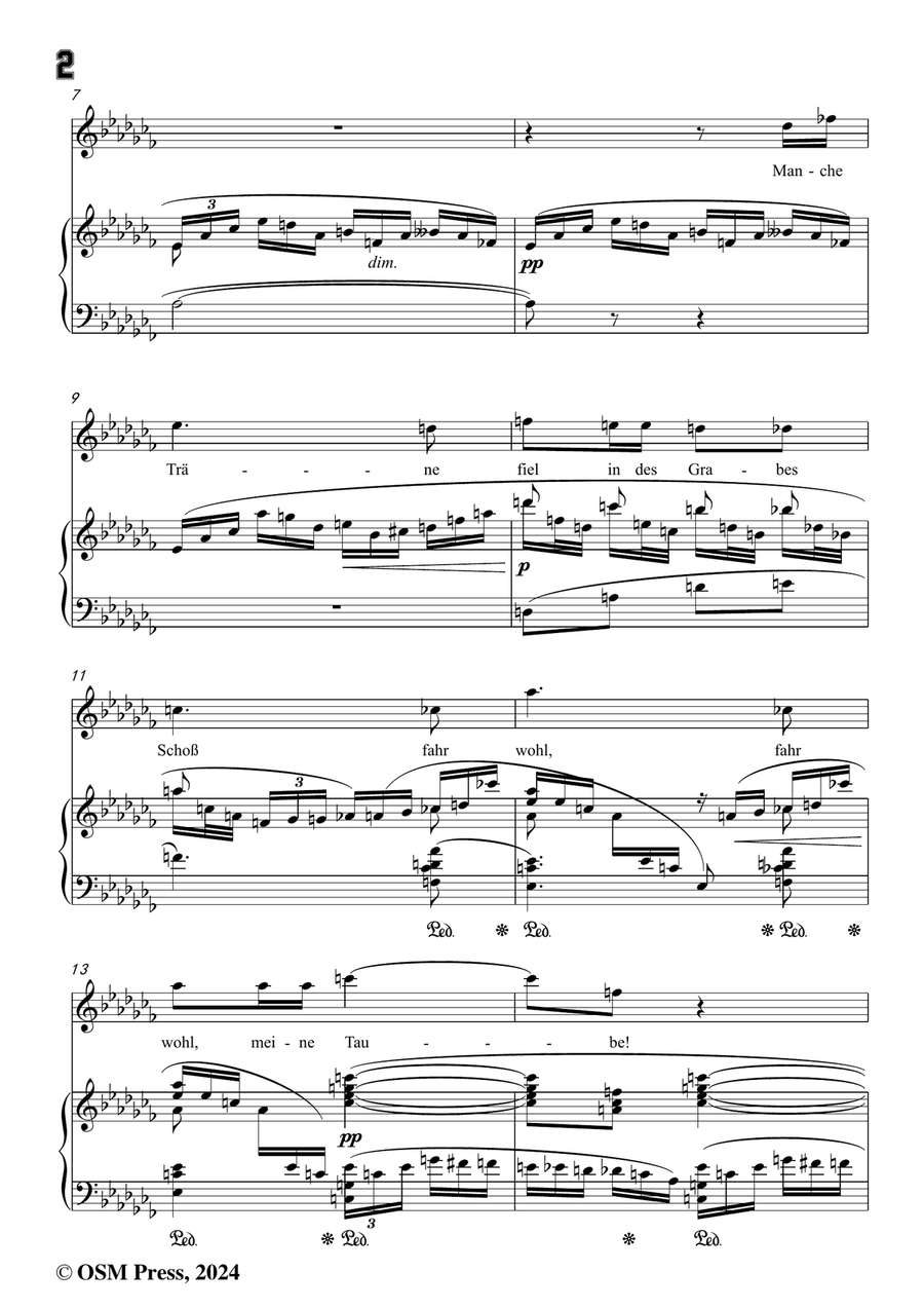 Richard Strauss-Sie trugen ihn auf der Bahre bloß,in a flat minor Piano, Vocal scores gallery preview page 4