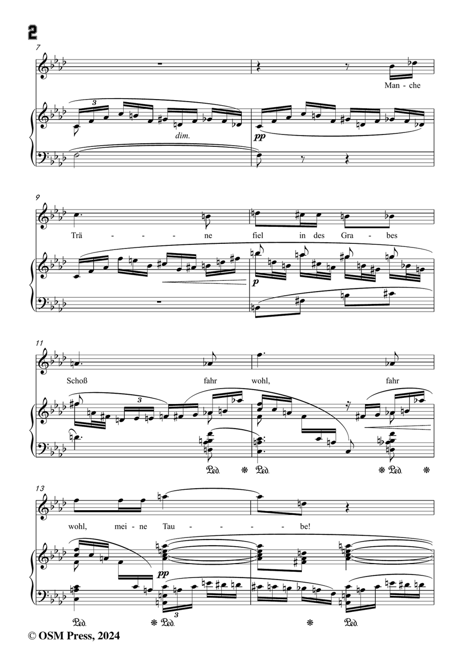 Richard Strauss-Sie trugen ihn auf der Bahre bloß,in f minor Piano, Vocal scores gallery preview page 4