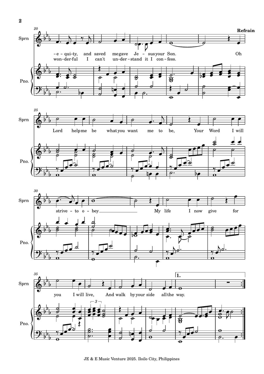 Why Have You Chosen Me Why Have You Chosen Me A Cappella scores gallery preview page 2