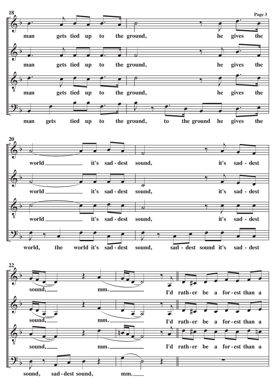 El Condor Pasa (If I Could) 4-Part scores gallery preview page 3