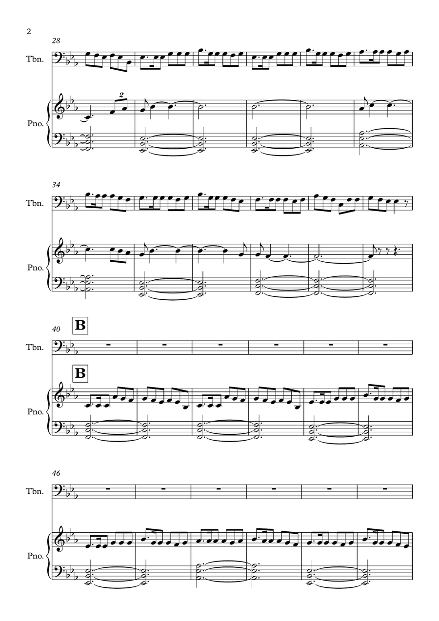 Last Of The Mohicans (Main Theme) Piano scores gallery preview page 2