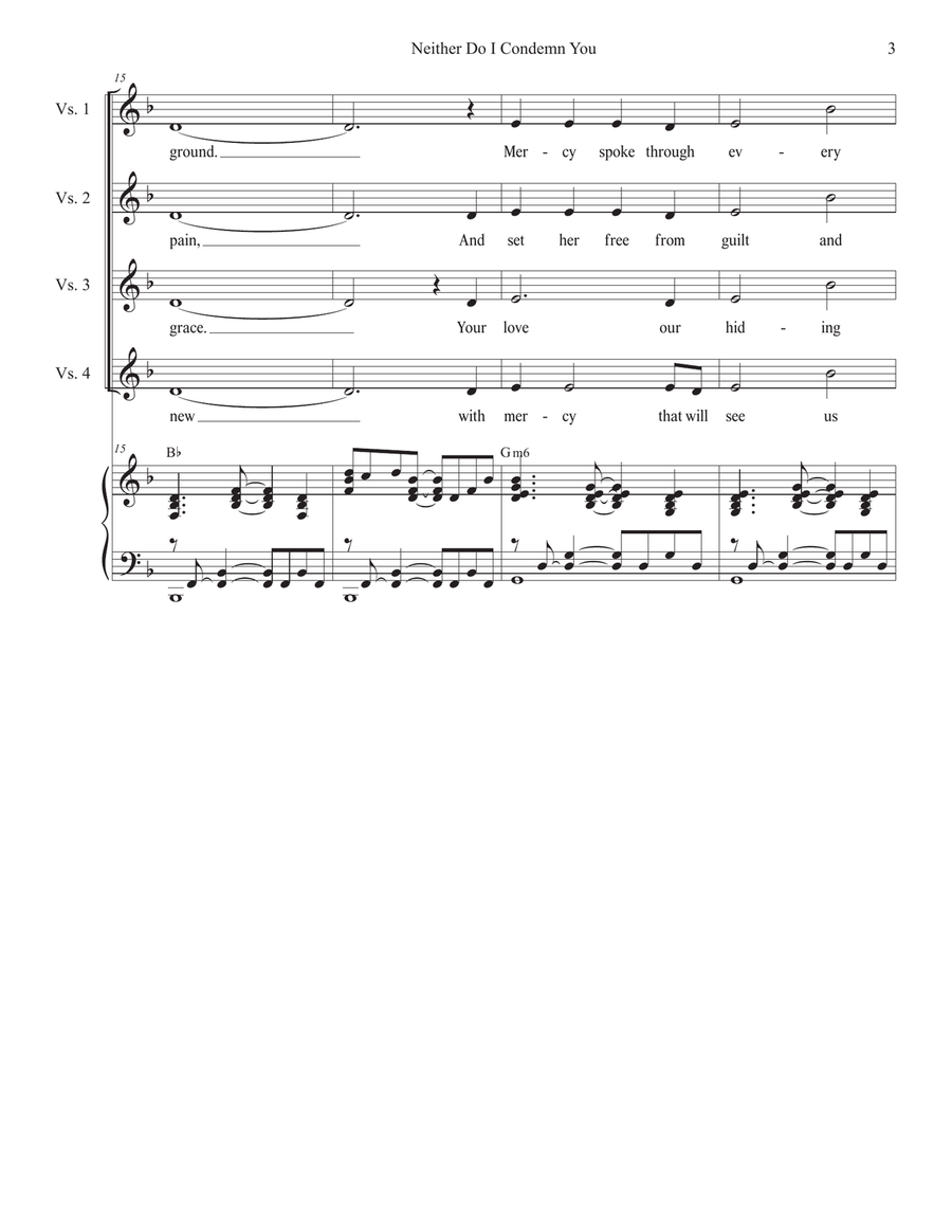 Neither Do I Condemn You (2-part choir) 2-Part scores gallery preview page 3