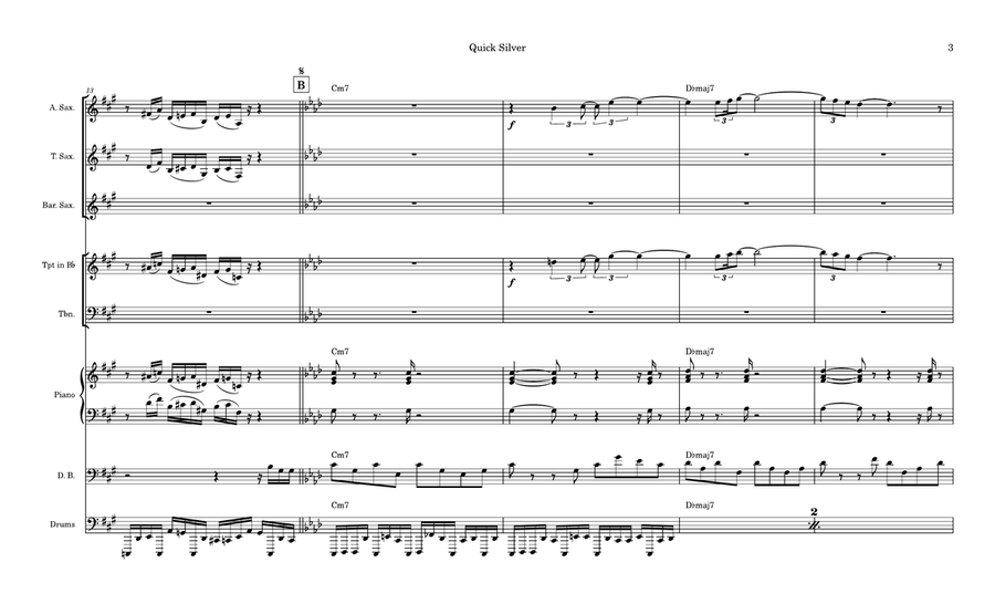 Quicksilver Quicksilver Jazz Ensemble scores gallery preview page 3