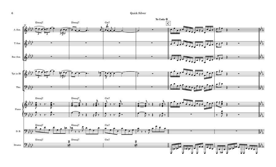 Quicksilver Quicksilver Jazz Ensemble scores gallery preview page 6