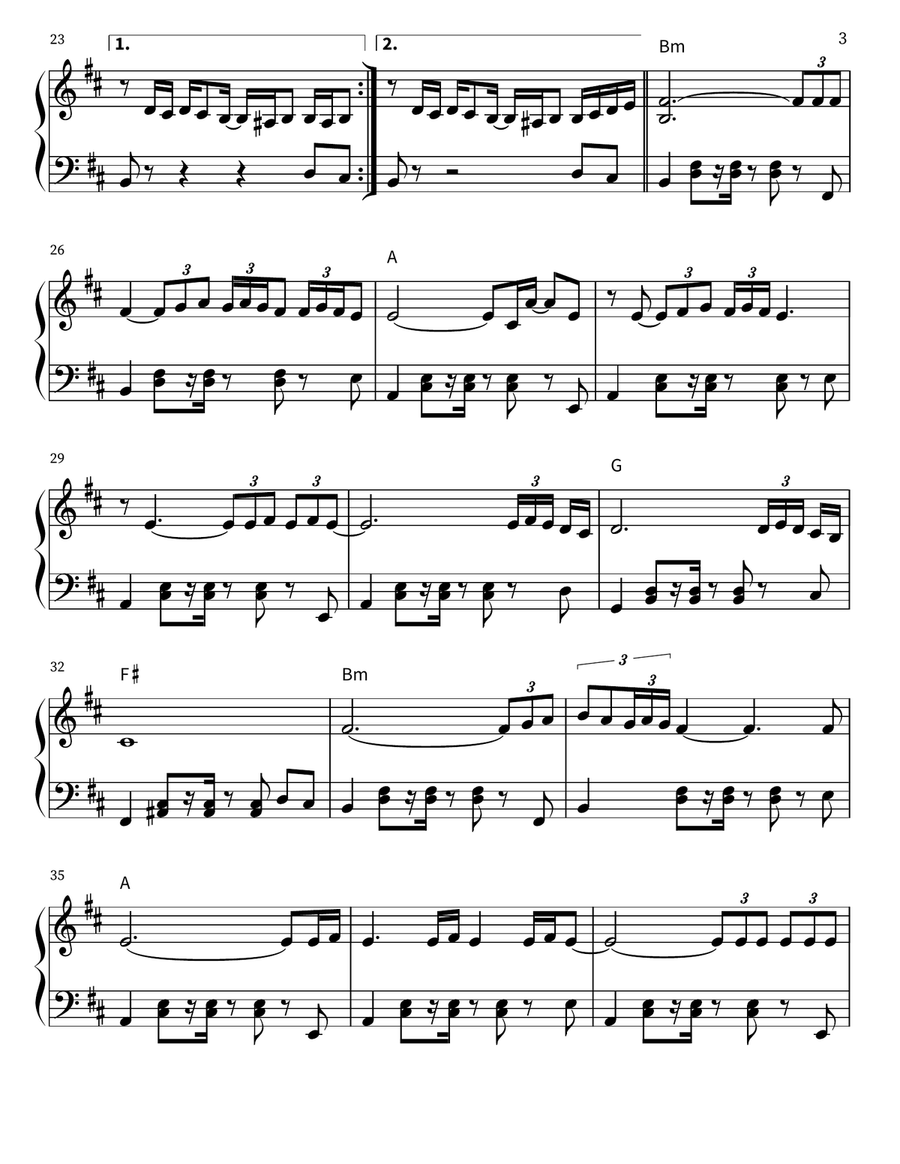Maria Tambien (Live) Maria Tambien (Live) Piano scores gallery preview page 3