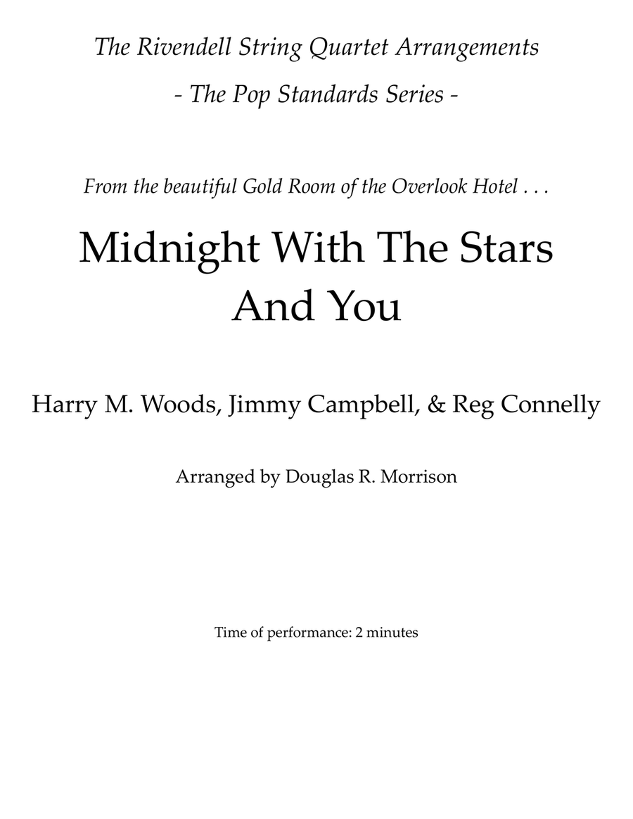 Midnight With The Stars And You String Quartet scores gallery preview page 1