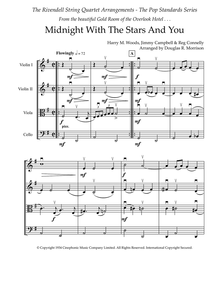Midnight With The Stars And You String Quartet scores gallery preview page 2