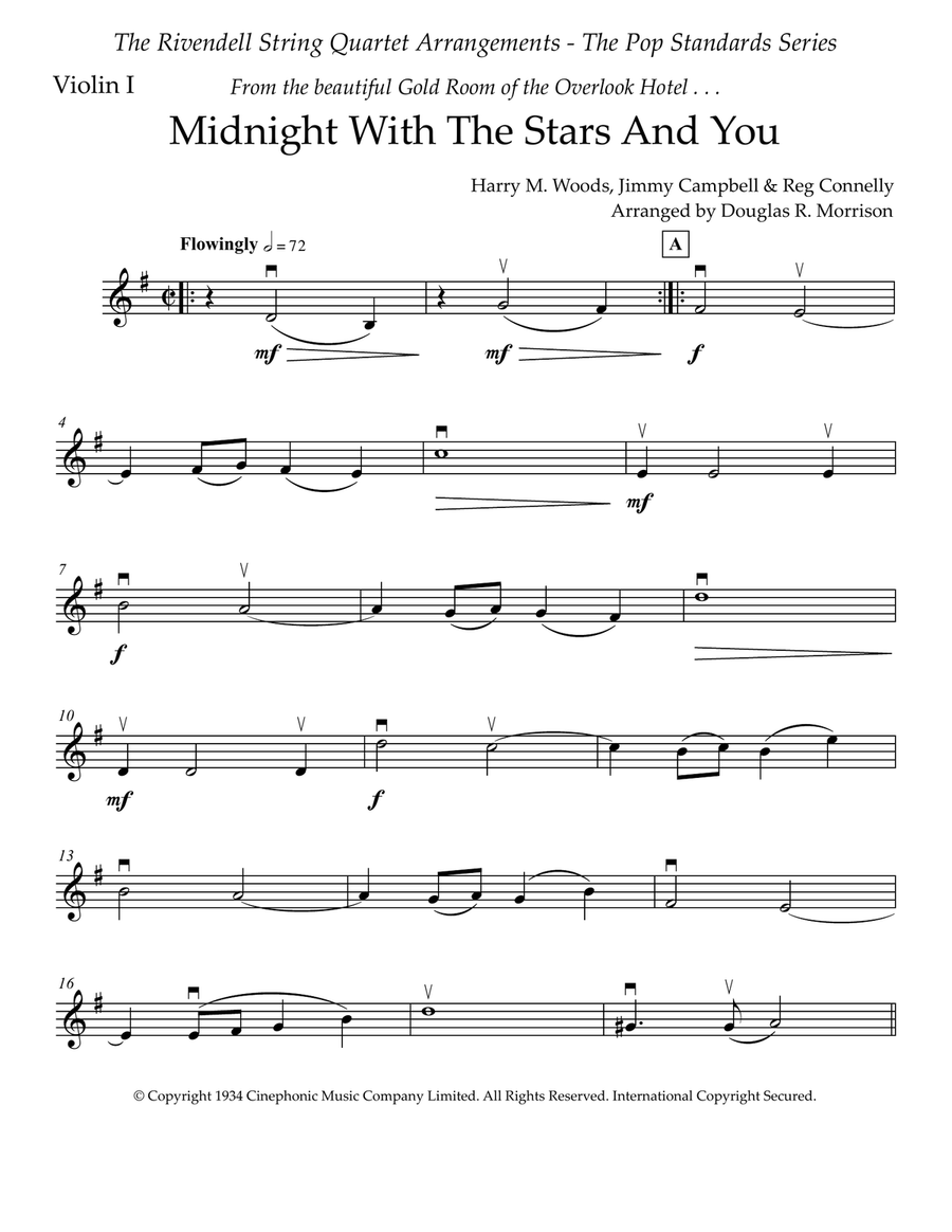 Midnight With The Stars And You String Quartet scores gallery preview page 6