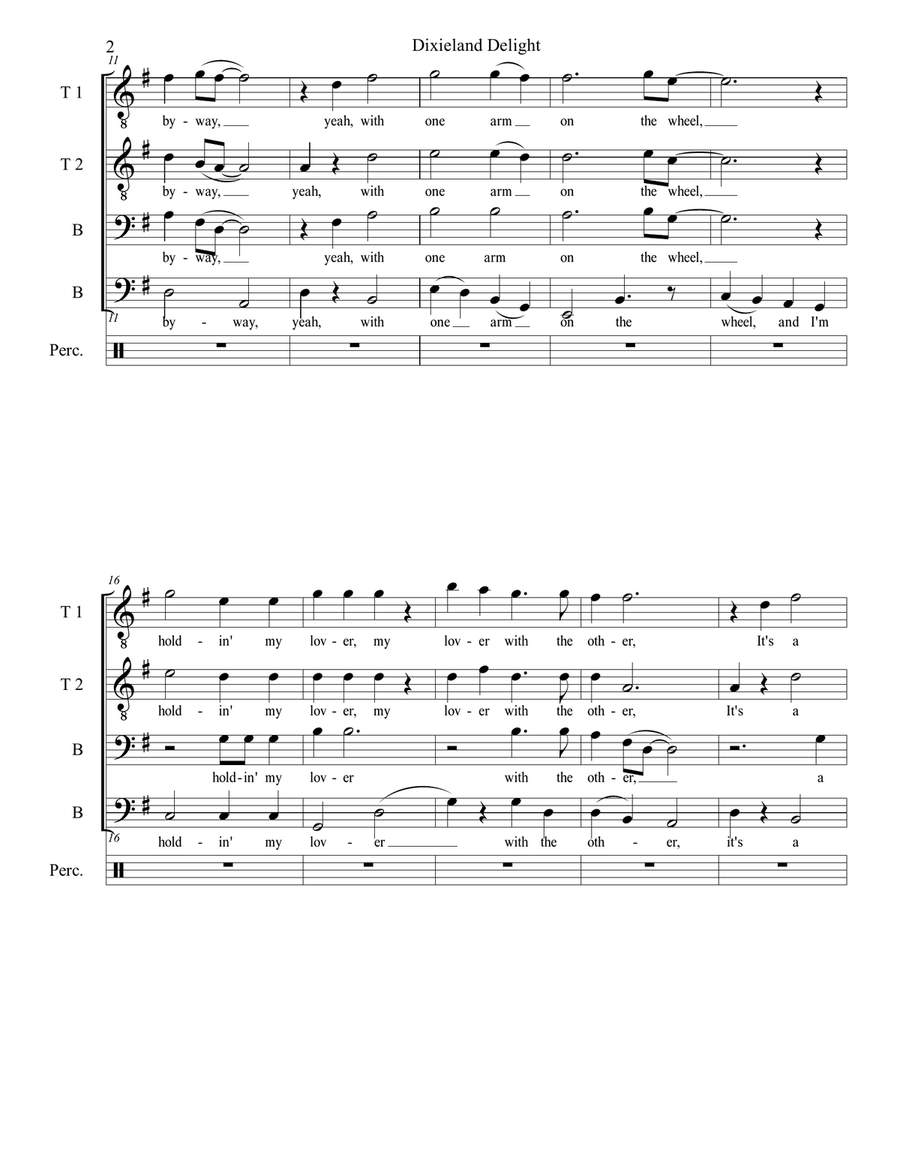 Dixieland Delight Dixieland Delight TTBB scores gallery preview page 3