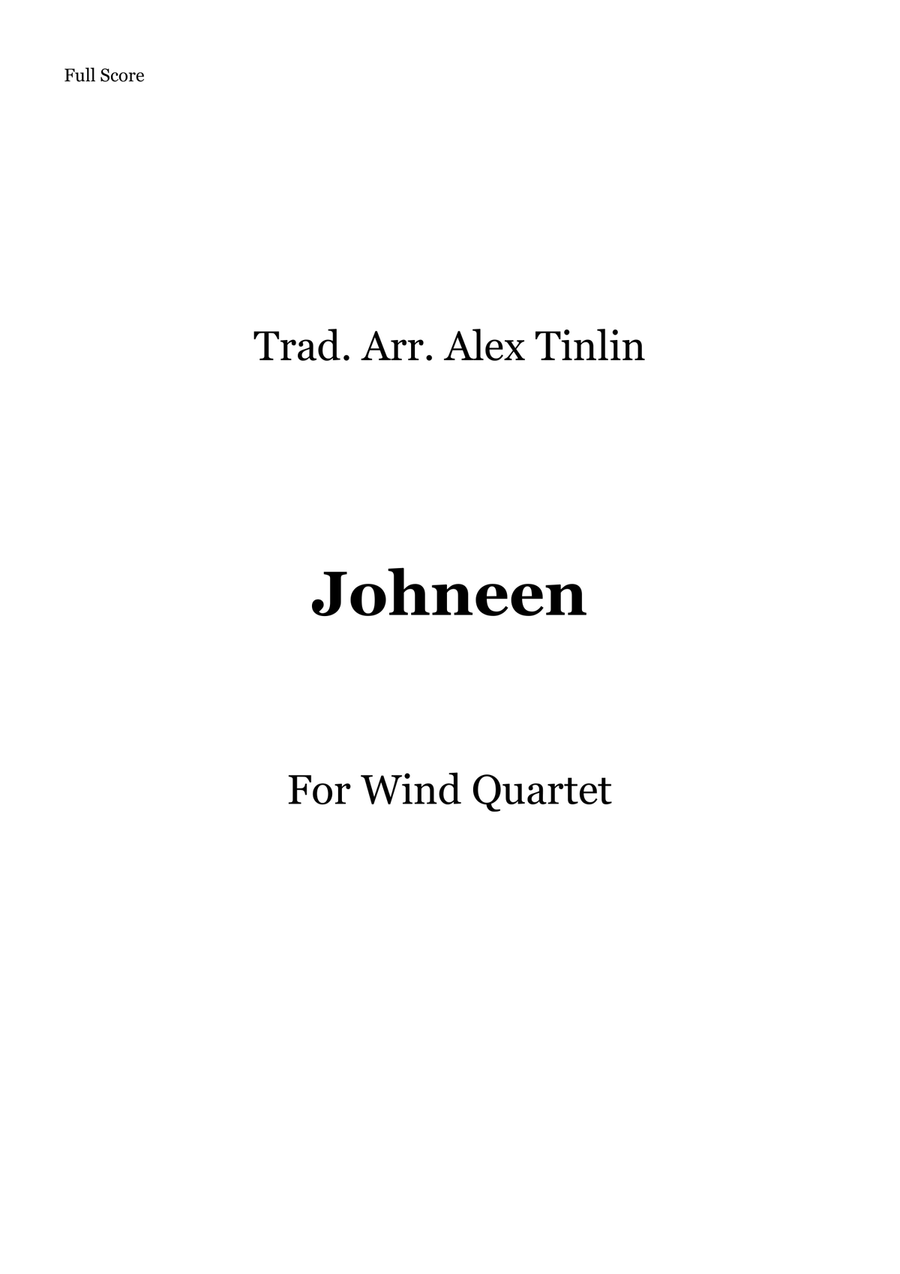 Johneen Johneen Woodwind Quartet scores gallery preview page 1