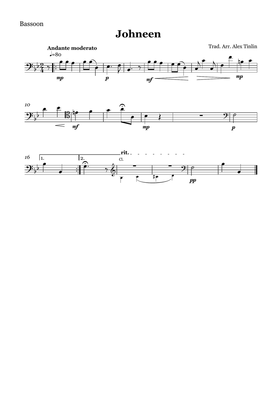 Johneen Johneen Woodwind Quartet scores gallery preview page 3