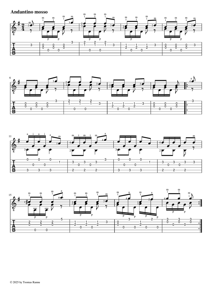 In G Major - Complete Method for Guitar Op.59 Classical Guitar scores gallery preview page 3