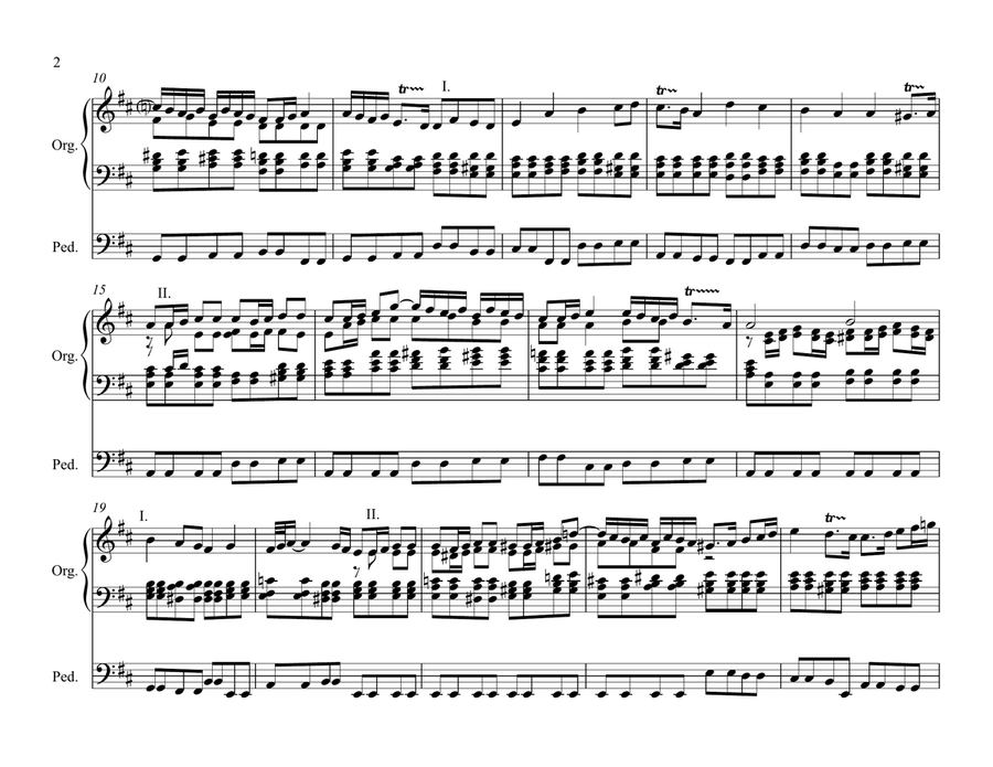 Chorale Prelude on Den des Vaters Sinn geboren Organ Solo scores gallery preview page 2