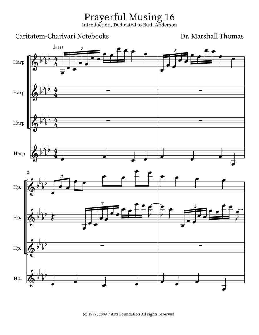 Prayerful Musing 16 Prayerful Musing 16 Small Ensemble scores gallery preview page 1