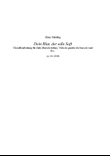 Dein Blut, der edle Saft - Score Only