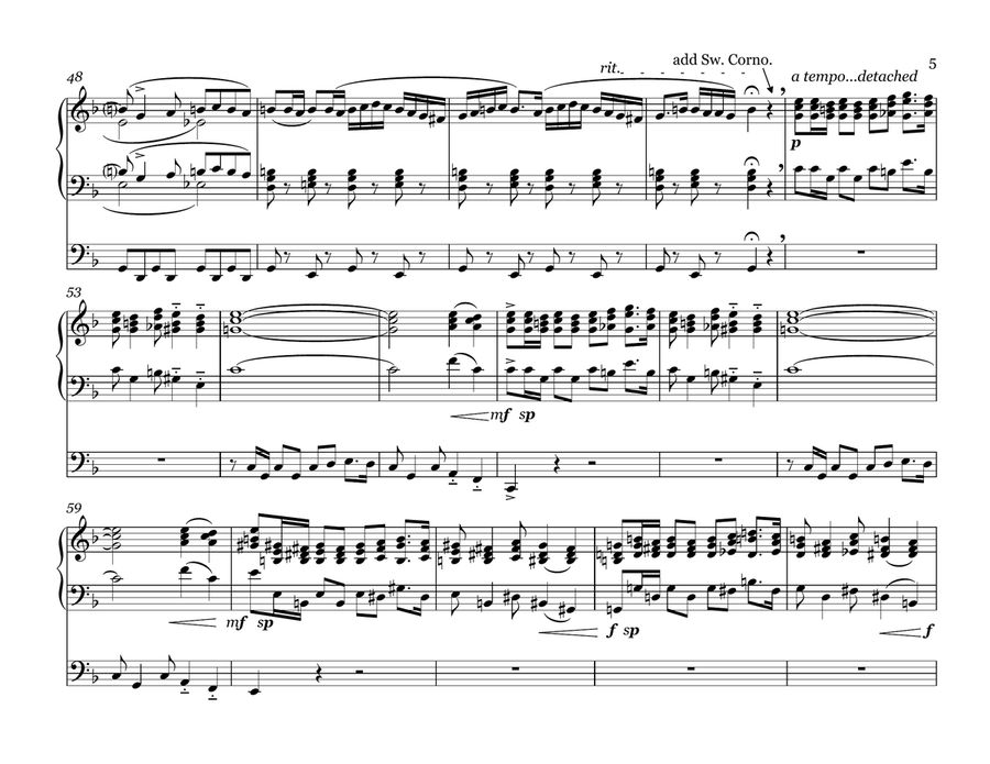 Tidal Procession Tidal Procession Organ Solo scores gallery preview page 5