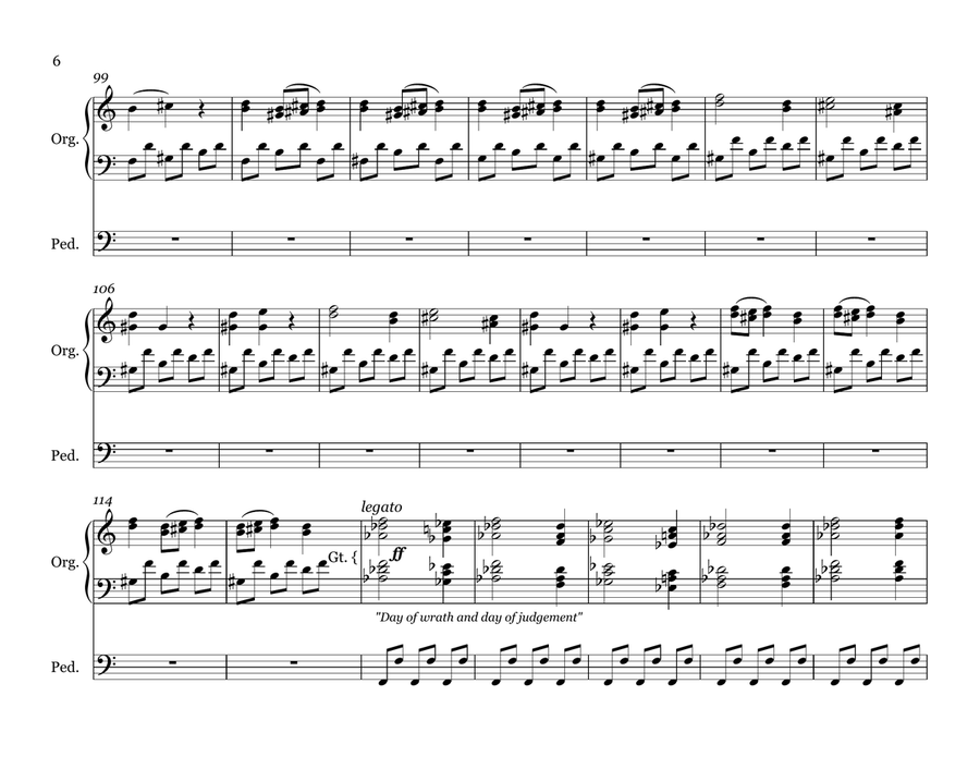 Masque of the Red Death Masque of the Red Death Organ Solo scores gallery preview page 6