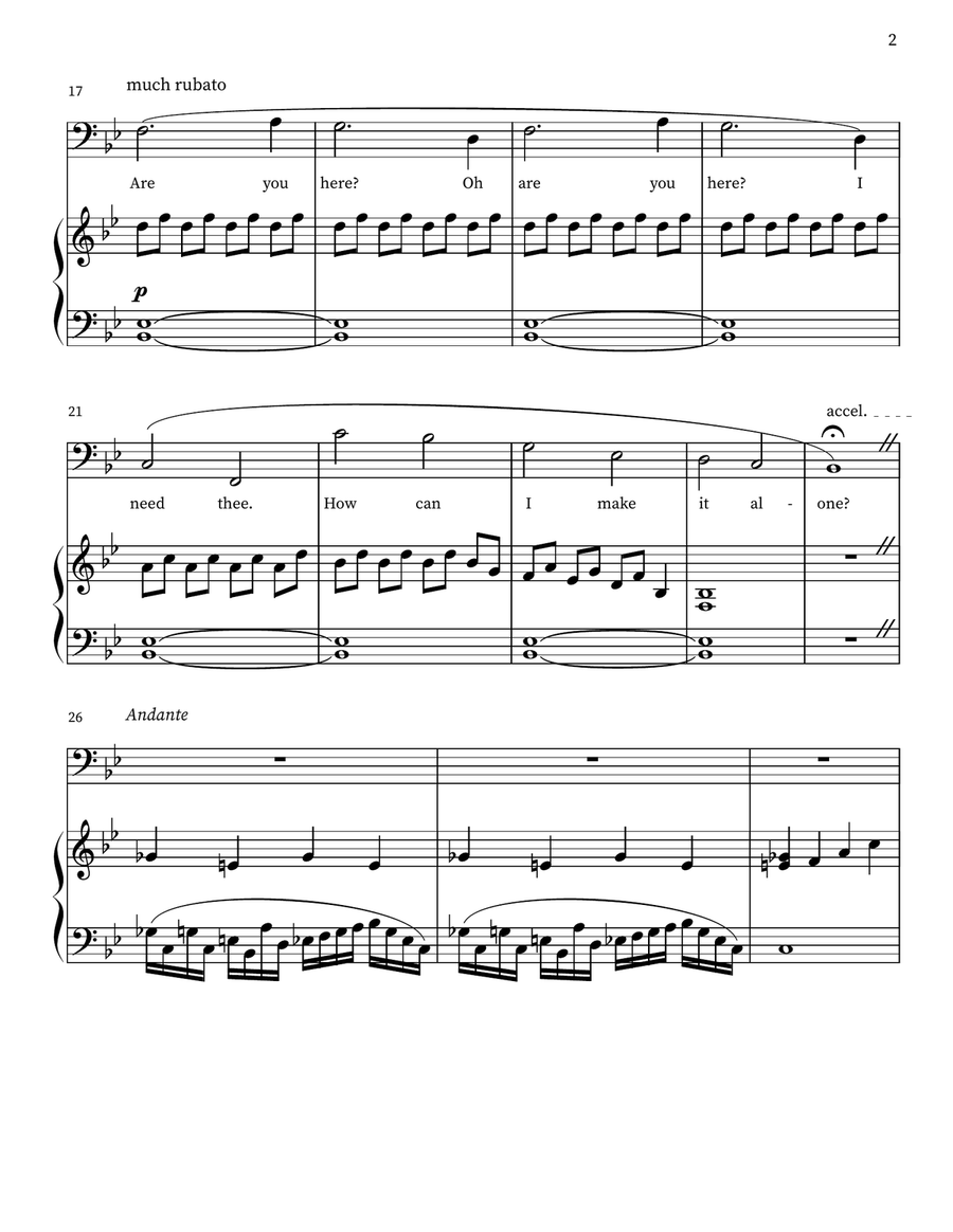 Can you hear me? Piano, Vocal scores gallery preview page 2