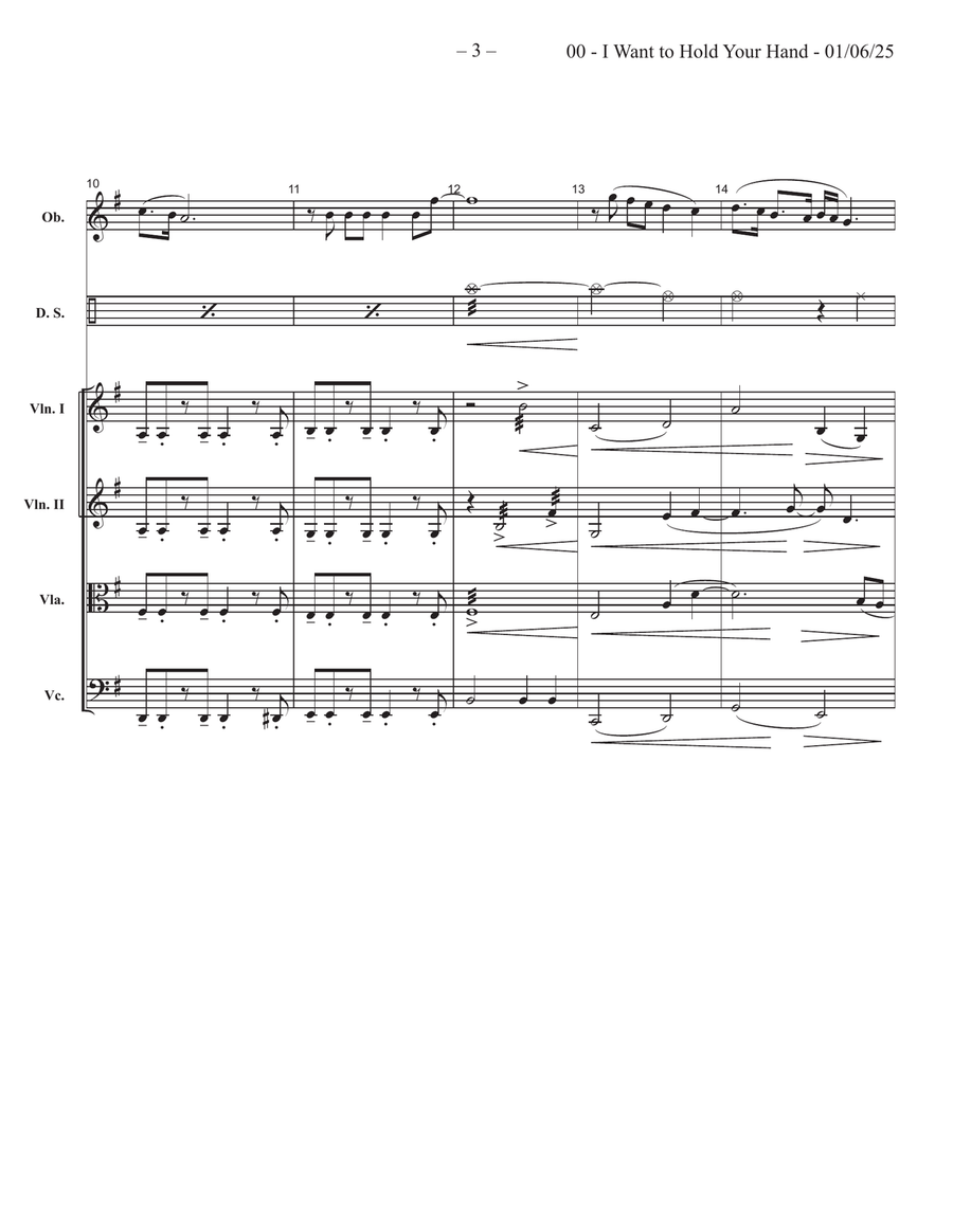I Want To Hold Your Hand I Want To Hold Your Hand Large Ensemble scores gallery preview page 3