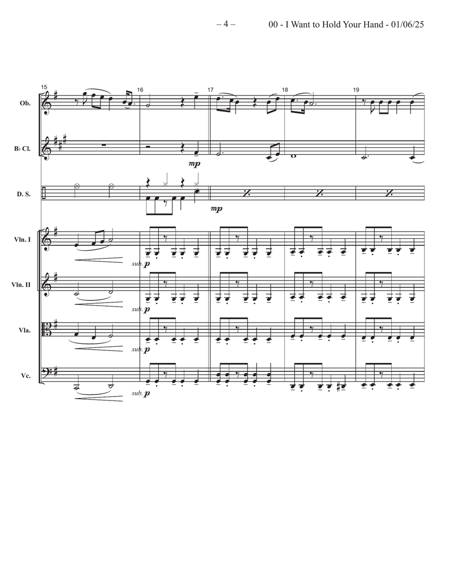I Want To Hold Your Hand I Want To Hold Your Hand Large Ensemble scores gallery preview page 4