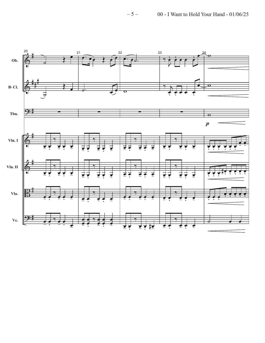 I Want To Hold Your Hand I Want To Hold Your Hand Large Ensemble scores gallery preview page 5
