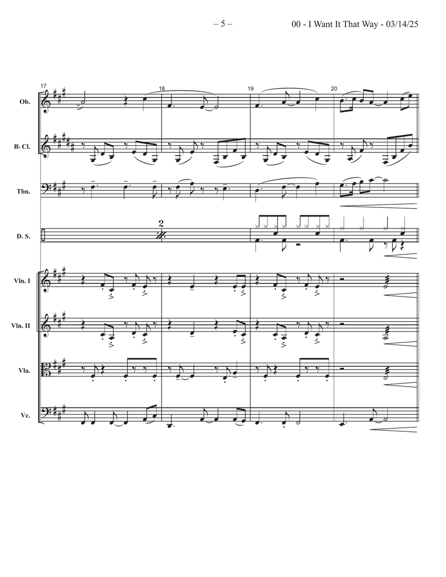 I Want It That Way Large Ensemble scores gallery preview page 5
