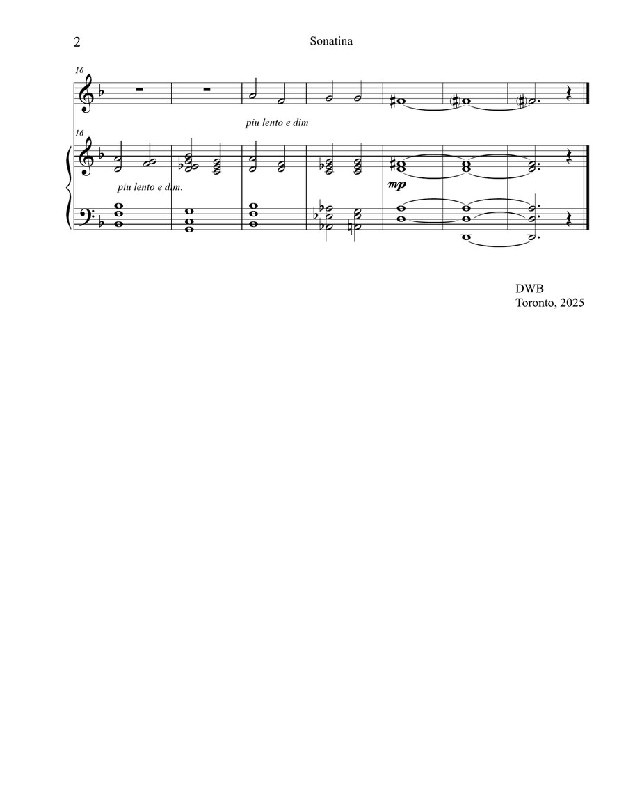 Sonatina (Three Little Dances) for Oboe or Flute and Piano Chamber Music scores gallery preview page 5