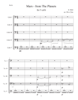 Mars from Planets fro 5 celli (or cello choir/cello ensemble)