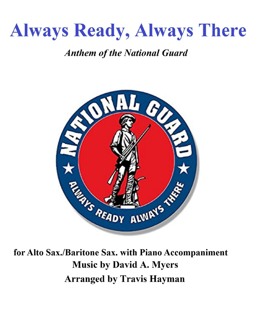 Always Ready, Always There - for Alto Sax./Baritone Sax. with Piano Accompaniment Baritone Saxophone scores gallery preview page 1