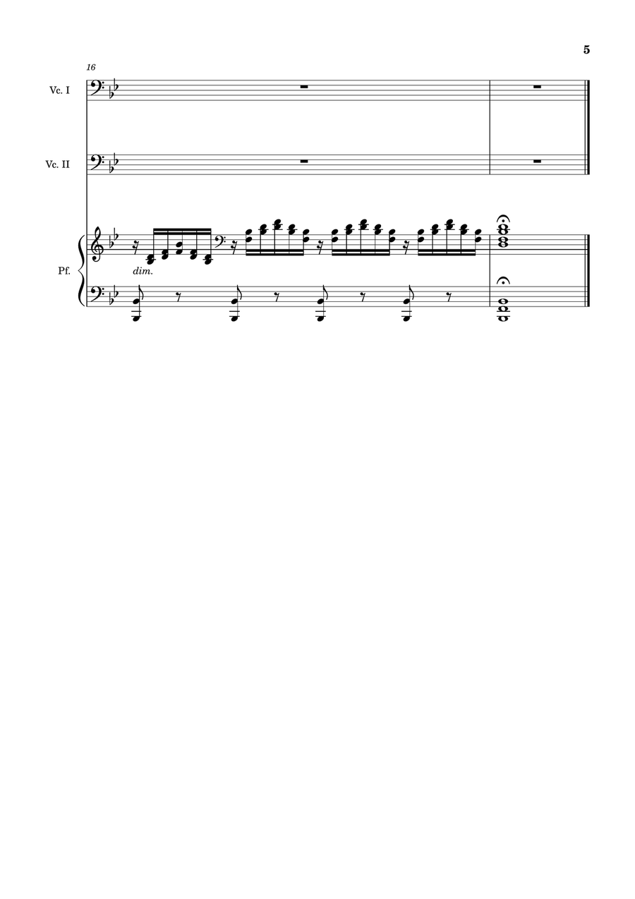 Ave Maria by F. Schubert – Cello Duet and Piano. Score and Parts String Duet scores gallery preview page 5