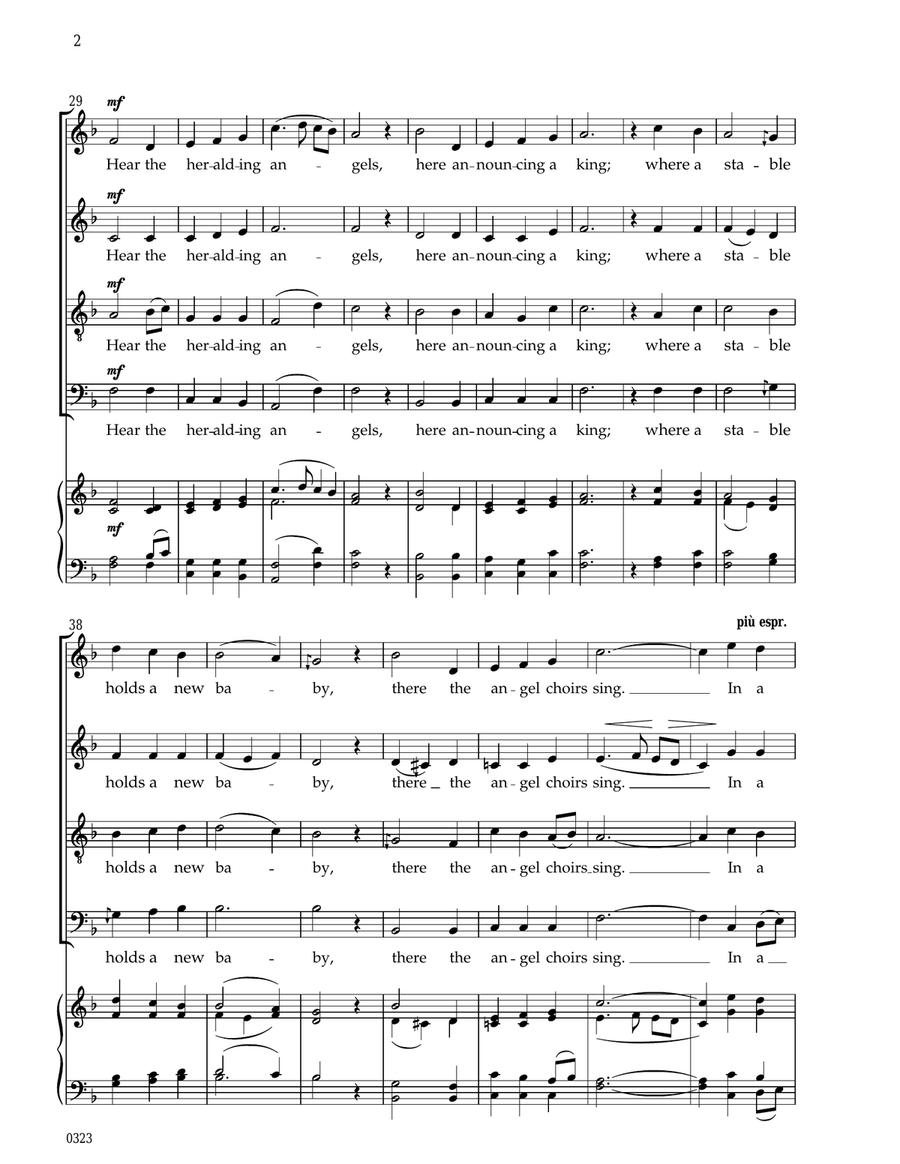 Come Come All Ye Good Shepherds 4-Part scores gallery preview page 3