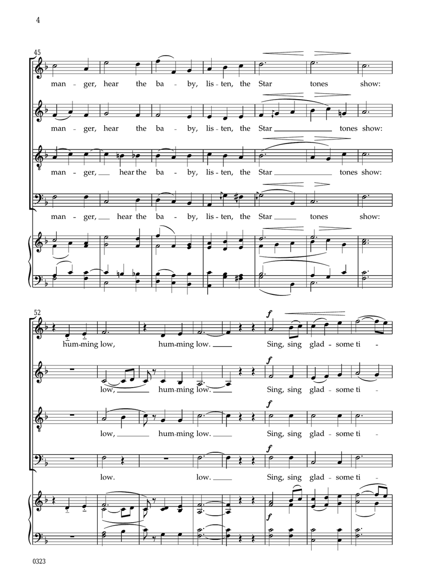 Come Come All Ye Good Shepherds 4-Part scores gallery preview page 4