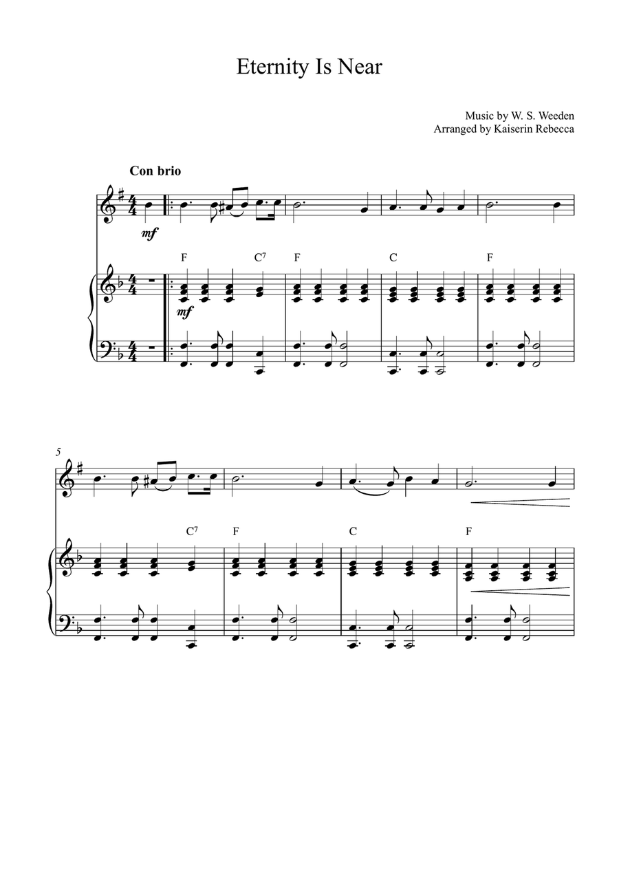 Eternity Is Near Eternity Is Near B-Flat Clarinet scores gallery preview page 1