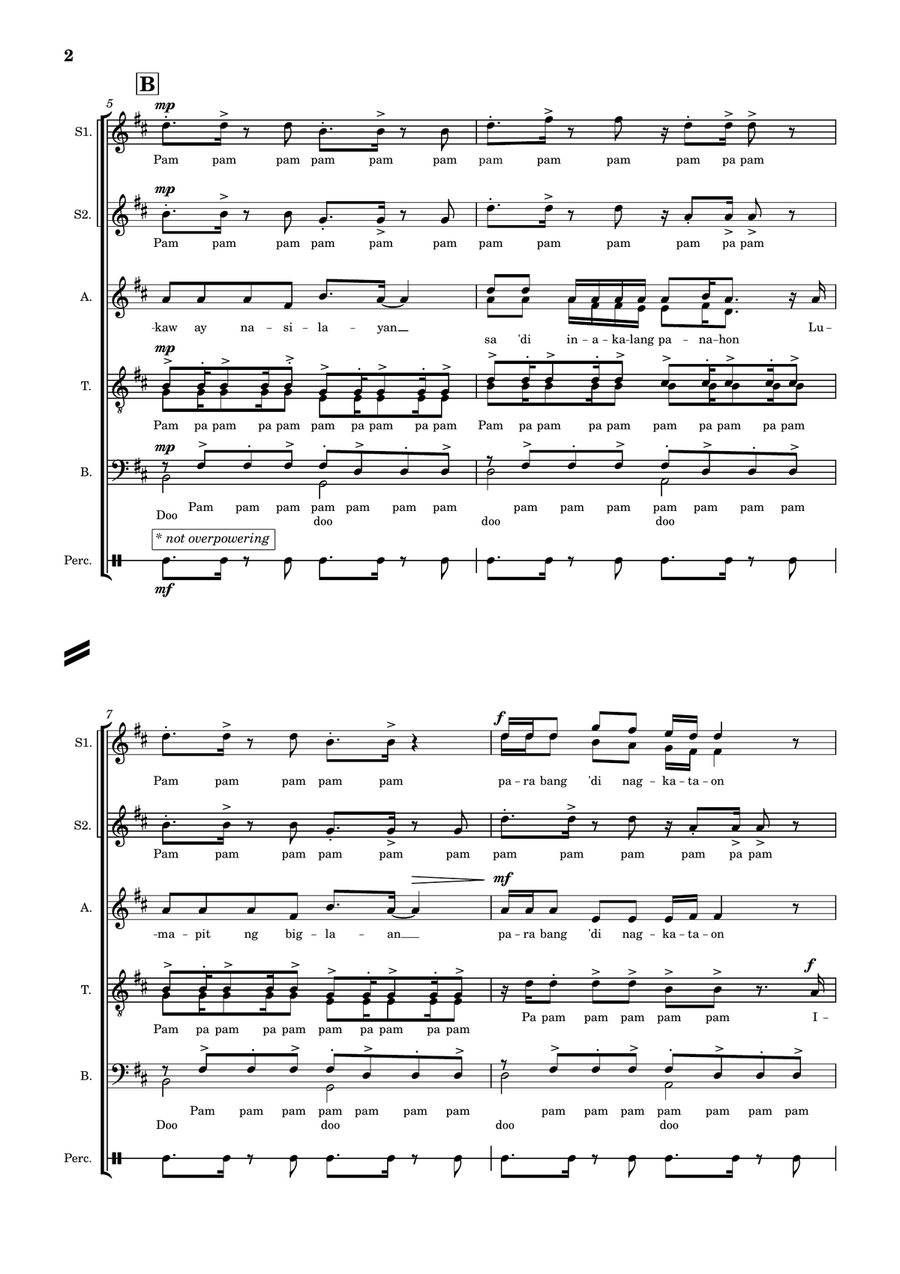 Pantropiko A Cappella - Digital Sheet Music page 2