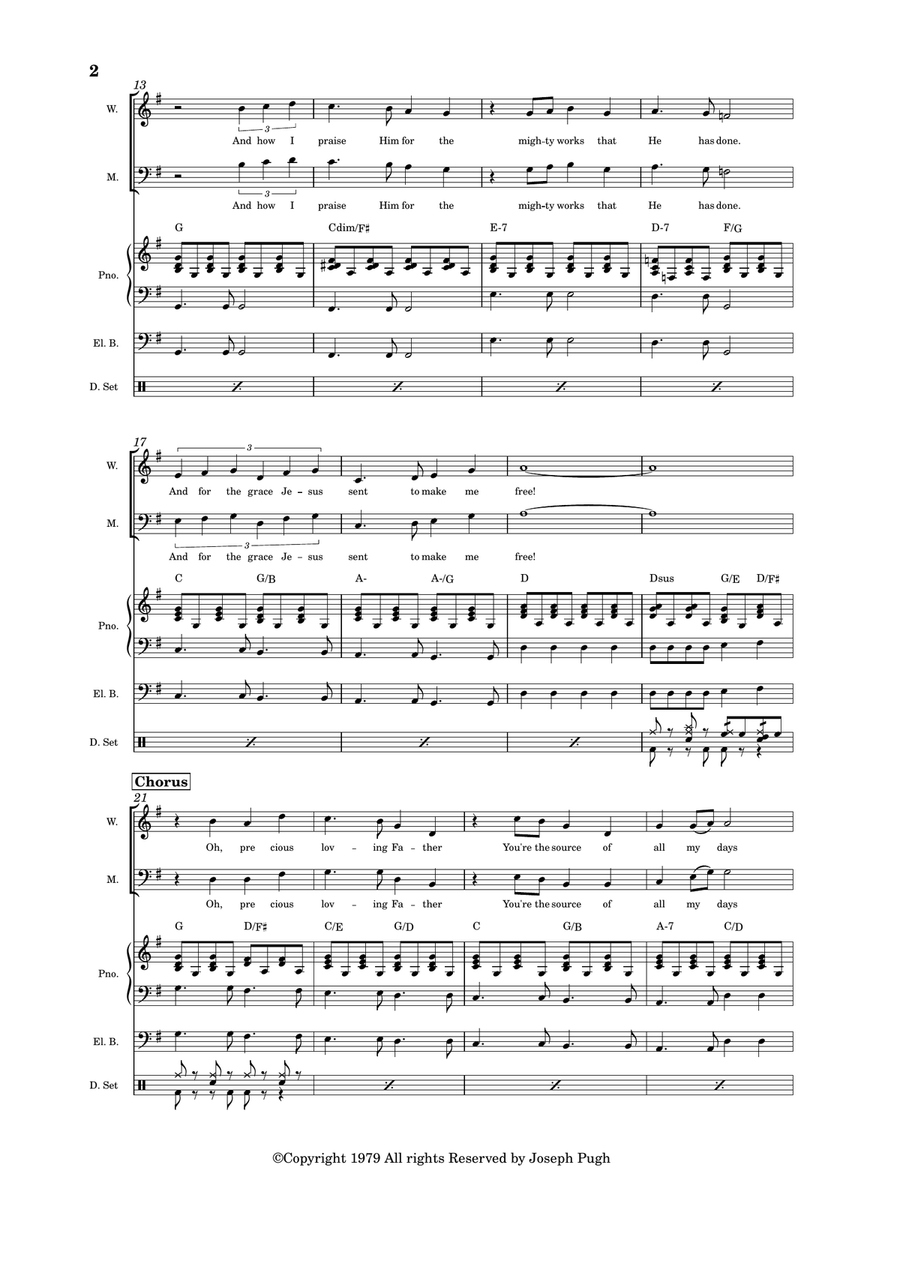 His Lovingkindness His Lovingkindness 4-Part scores gallery preview page 2