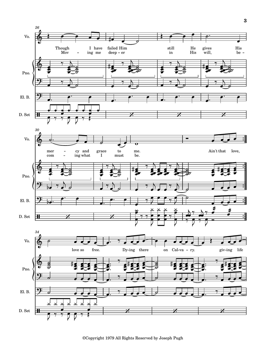 Ain't That Love Ain't That Love Unison Choir scores gallery preview page 3