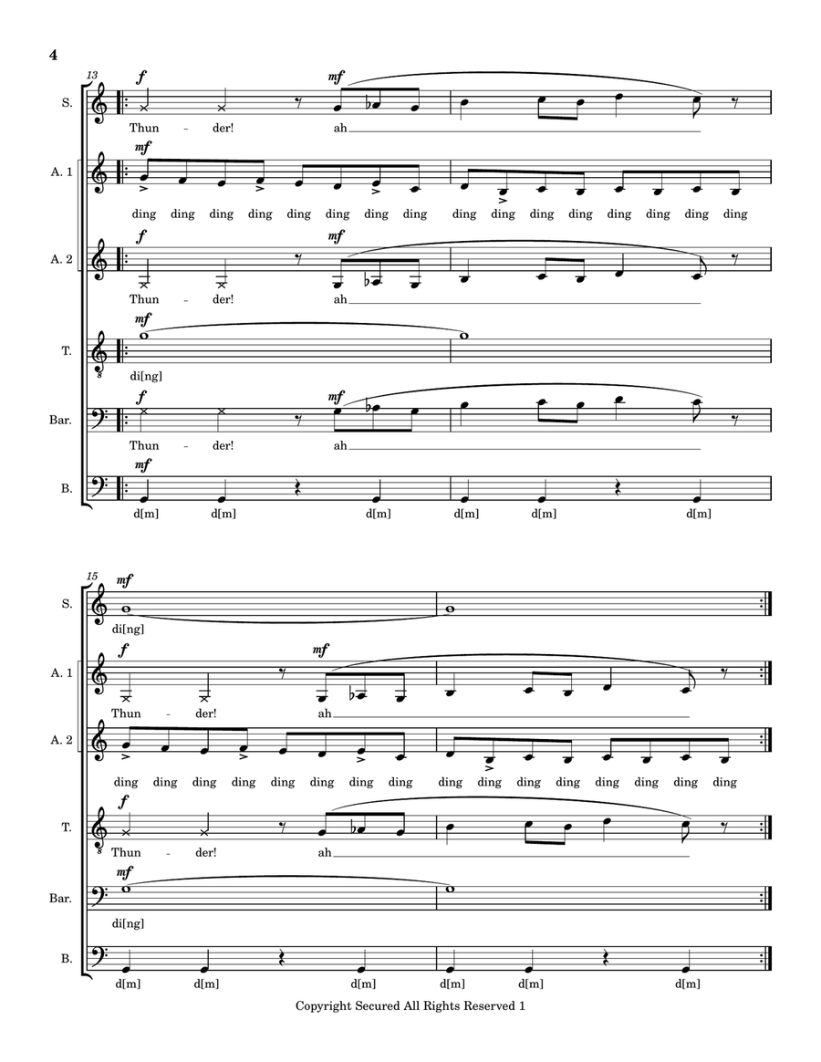 Thunderstruck Divisi scores gallery preview page 4