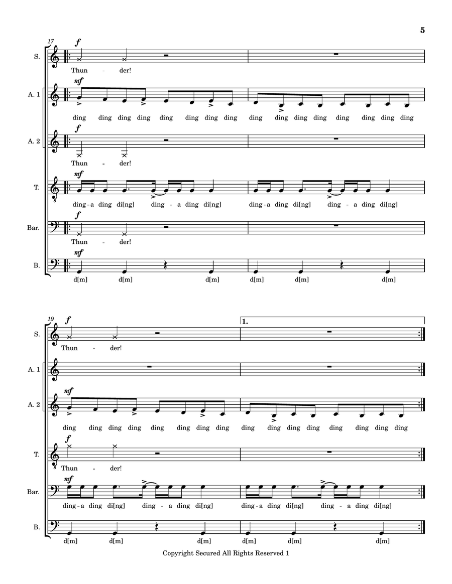 Thunderstruck Divisi scores gallery preview page 5