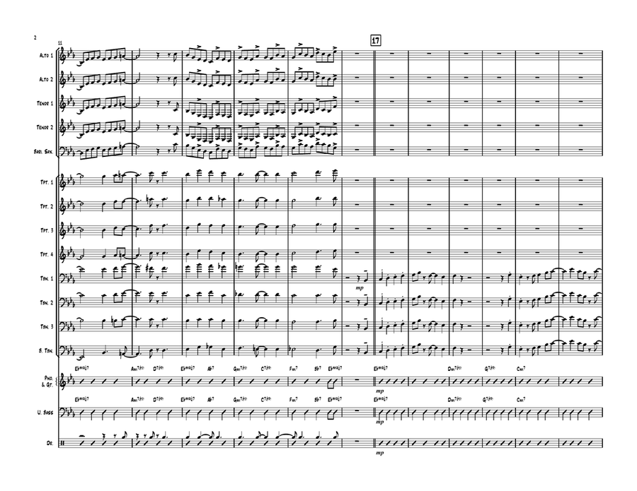 There Will Never Be Another You Jazz Ensemble scores gallery preview page 2
