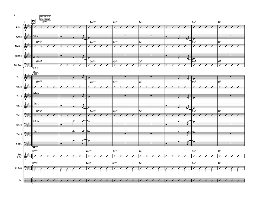 There Will Never Be Another You Jazz Ensemble scores gallery preview page 6