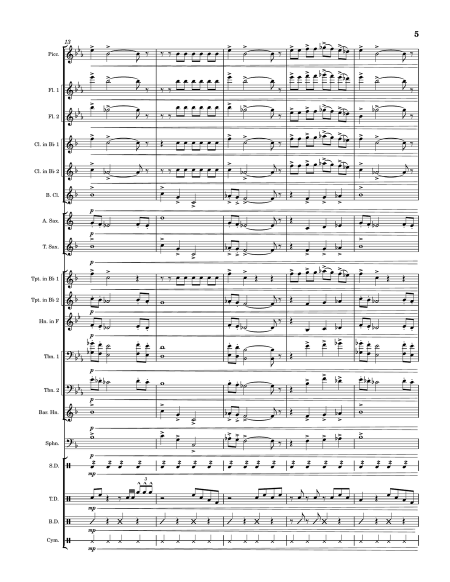 Industry Baby Industry Baby Marching Band scores gallery preview page 5