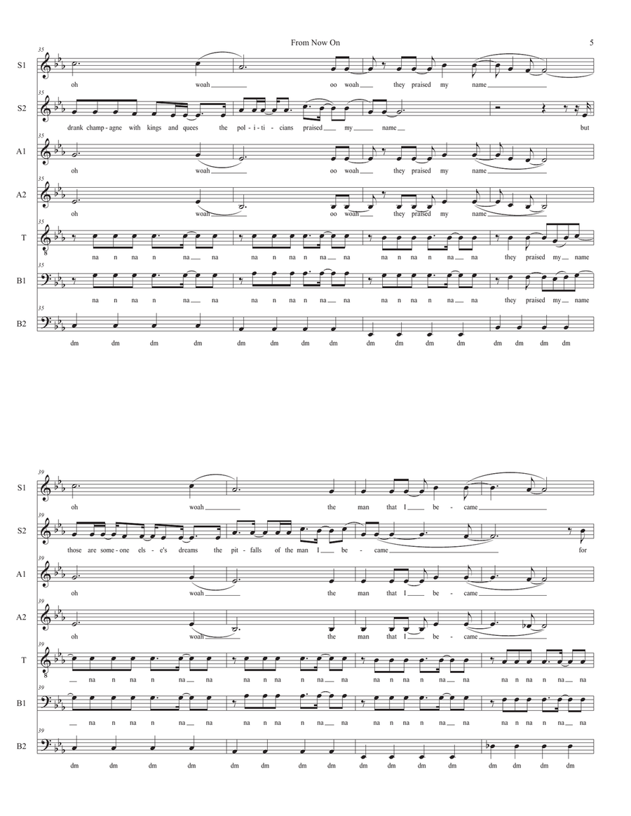 From Now On From Now On Divisi scores gallery preview page 5
