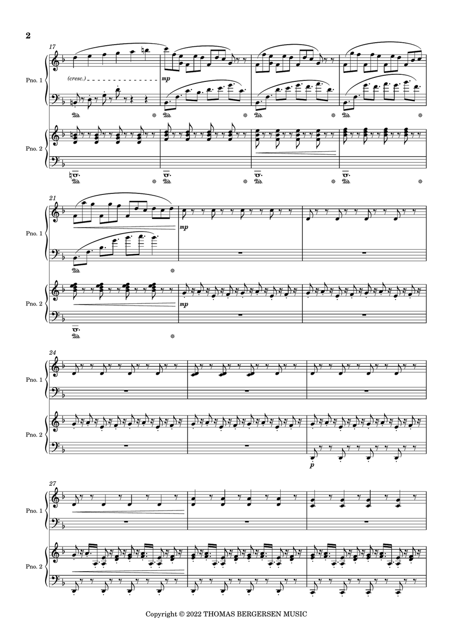 Made Of Fire Piano Duet scores gallery preview page 2