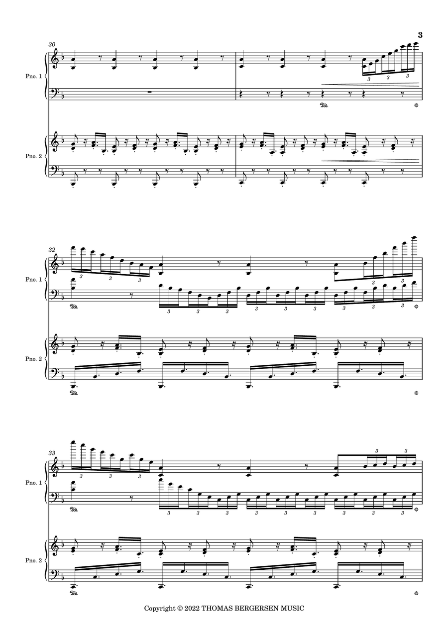 Made Of Fire Piano Duet scores gallery preview page 3