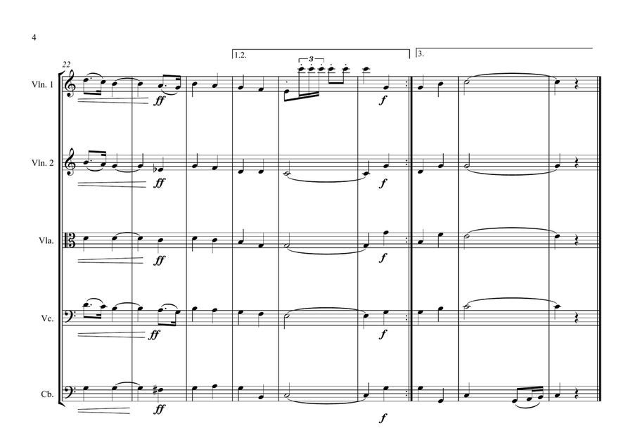 North Macedonian National Anthem for String Orchestra String Orchestra scores gallery preview page 4