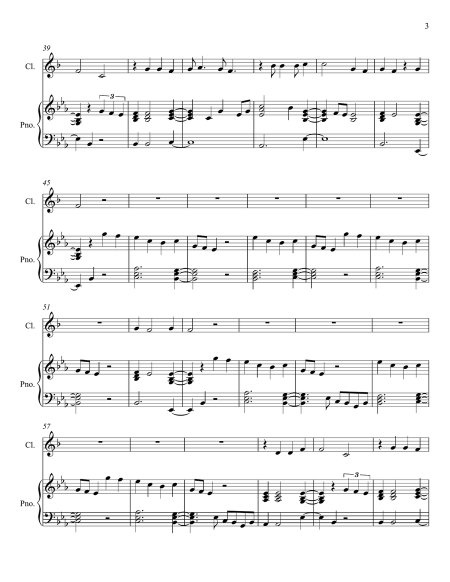 These Days These Days Clarinet Solo scores gallery preview page 3